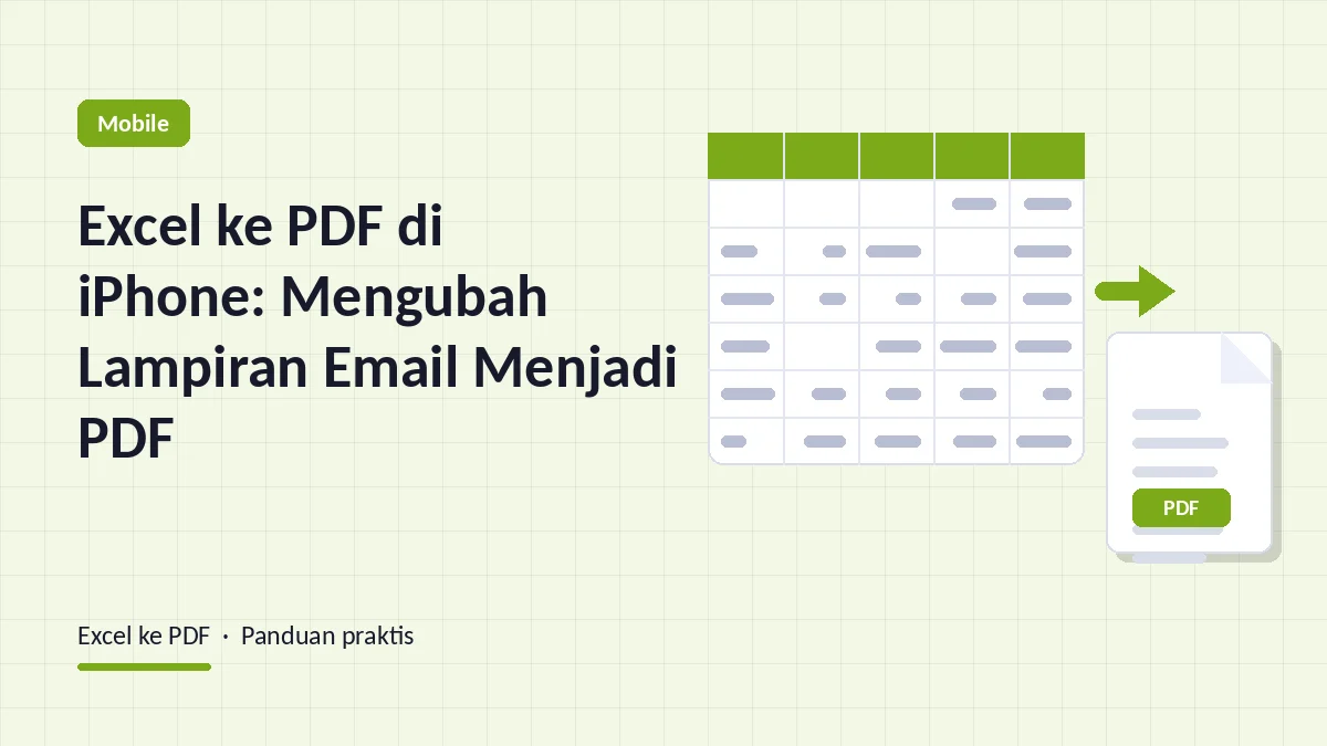 Excel ke PDF di iPhone: Mengubah Lampiran Email Menjadi PDF
