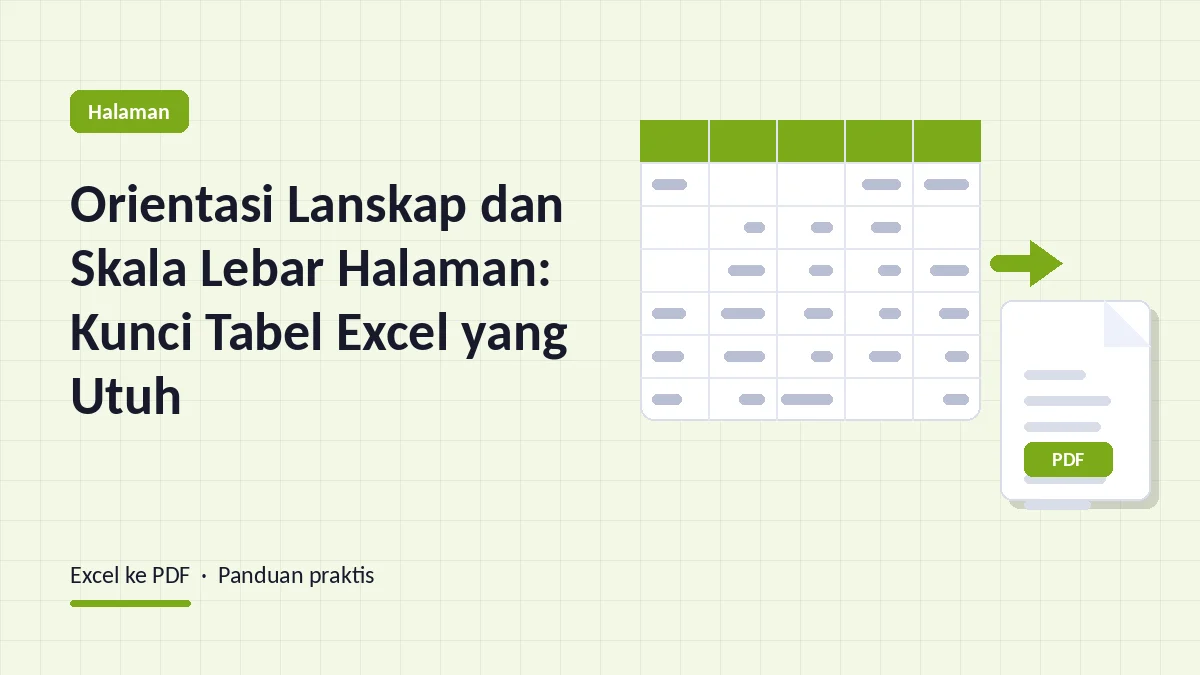 Orientasi Lanskap dan Skala Lebar Halaman: Kunci Tabel Excel yang Utuh